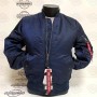 Куртка Alpha Industries MA-1 Slim Fit (Blue/Orange)